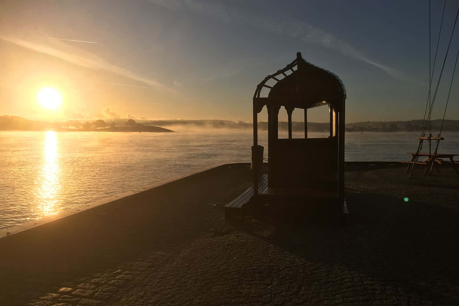 Aftenskumring fra Frederiksø.